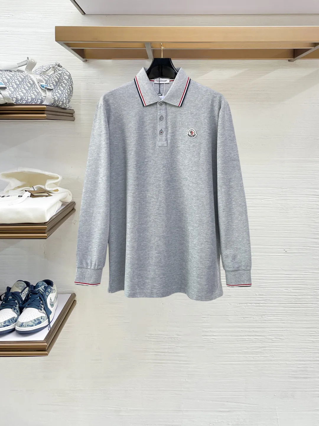 MONCLER New Arrival Polo Same Style 260 ， Factory New Arrival Versatile : Black White Royal Blue Gray Size：S-XXL